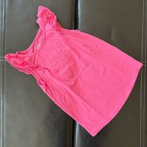 Jumping Beans - Pink Eyelet Ruffle Tank Top